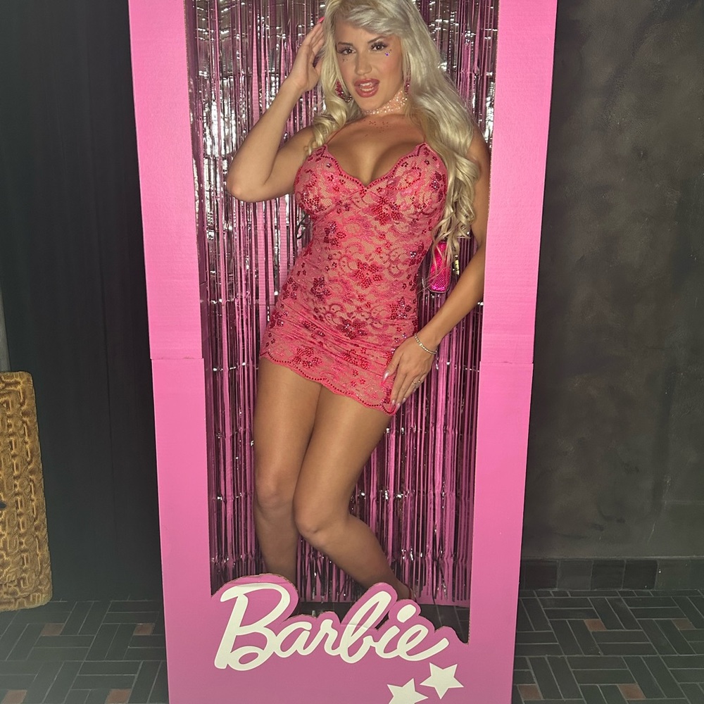 Valiant Paris Magenta Fuschia Crystal Dress